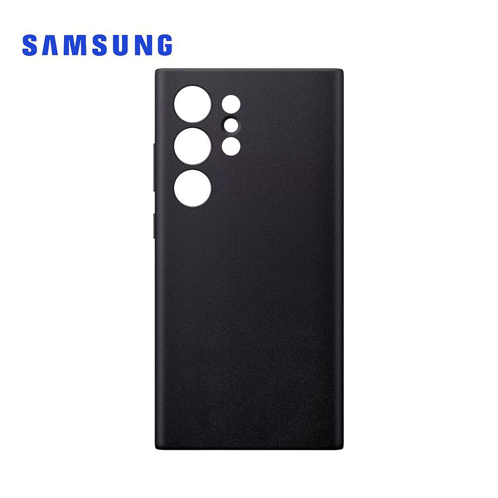 Protector Samsung para Galaxy S24 Ultra de Cuero Vegano Negro (GP-FPS928HCA)