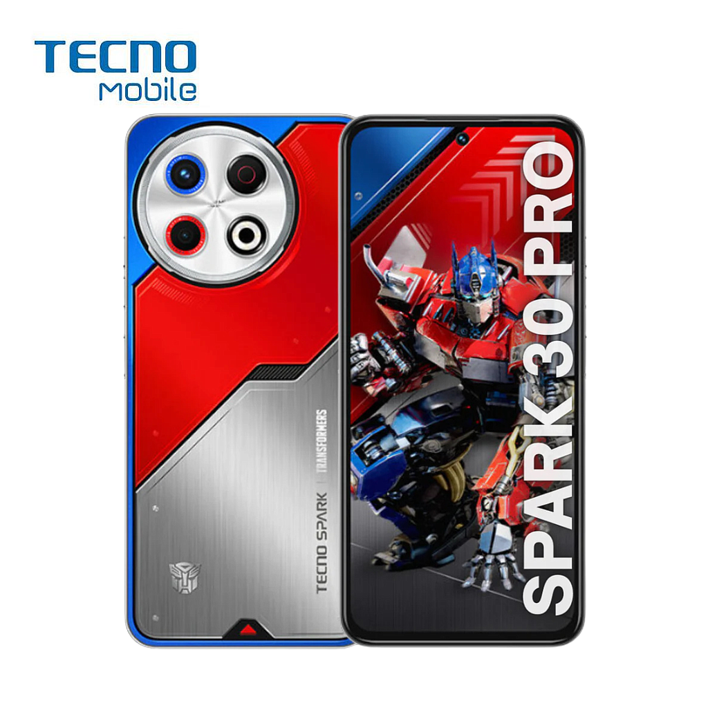 Celular Tecno Spark 30 Pro Edicion Especial Transformers 256GB/8 Liberado Dual Sim Optimus Prime