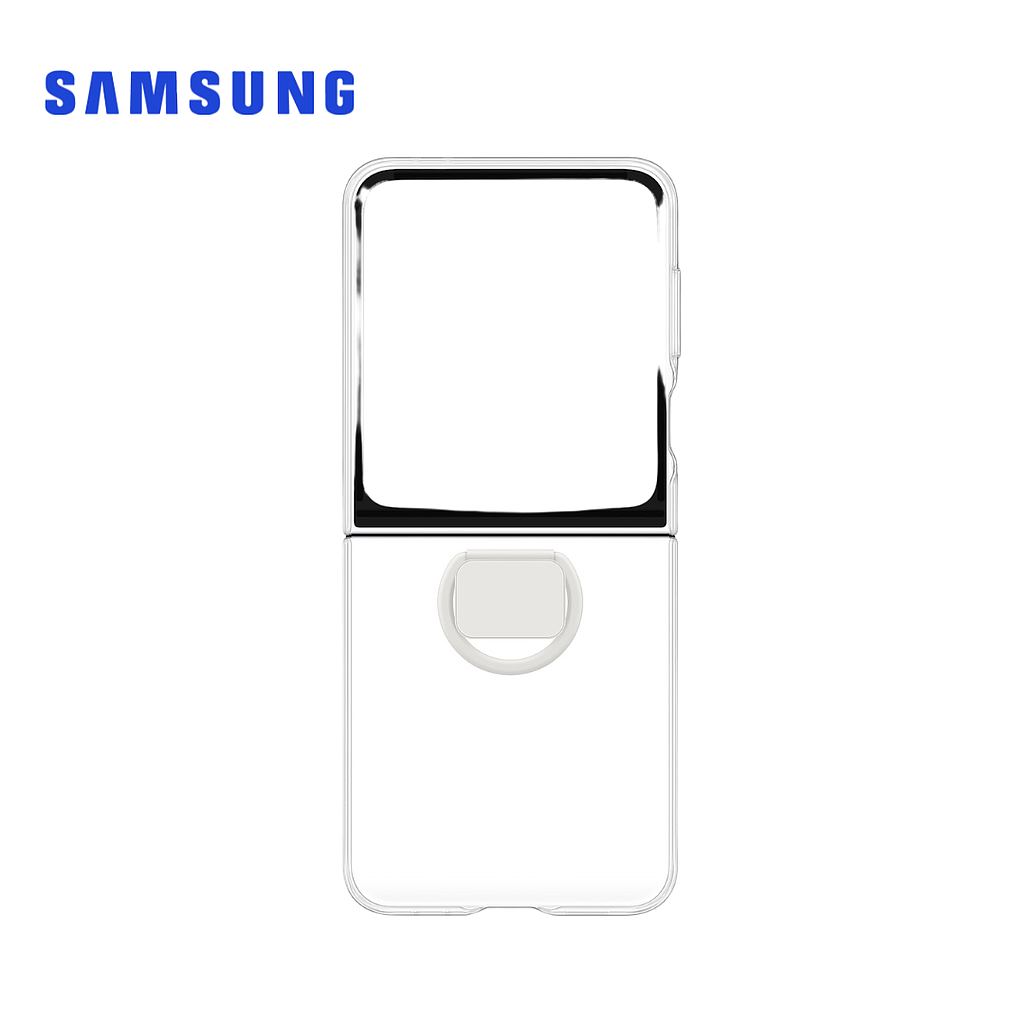 Case Samsung de silicone Galaxy Z FLIP 6 Transparente con argolla (EF-)