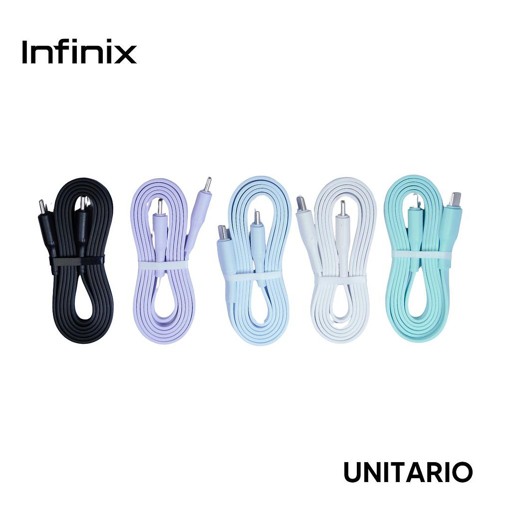 Cable Infinix unitario USB-C a USB-C 60W 1M de Bote 