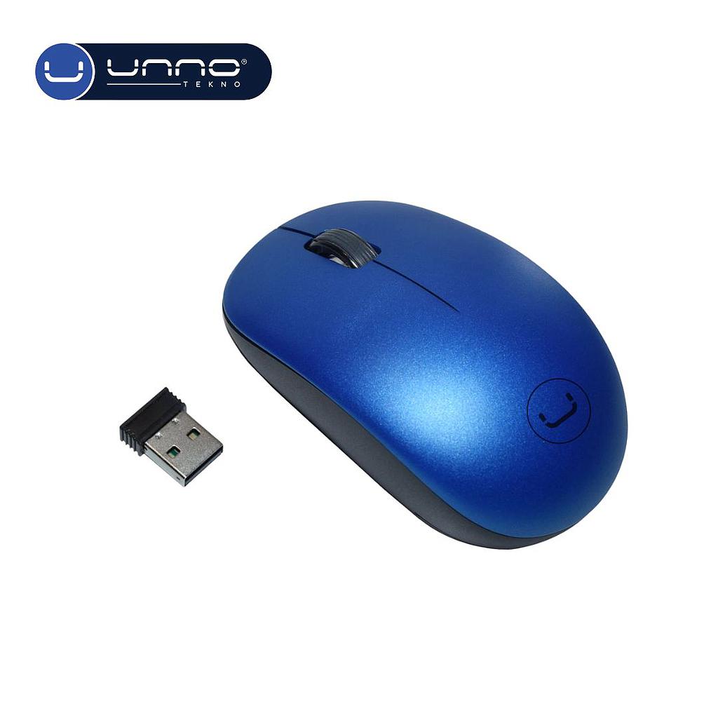Mouse UNNO TEKNO Curve Inalambrico Azul (MS6526BL)