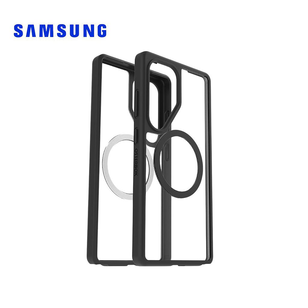 Protector Samsung para Galaxy S25 Ultra Transparente Magnetico Negro Series React (GP-FPS938OBJTW)