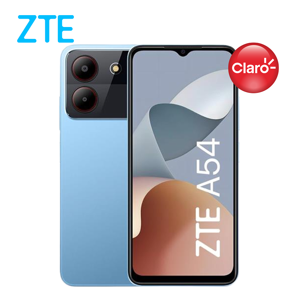 Celular ZTE Blade A54 64GB/4 Claro Un Sim Azul