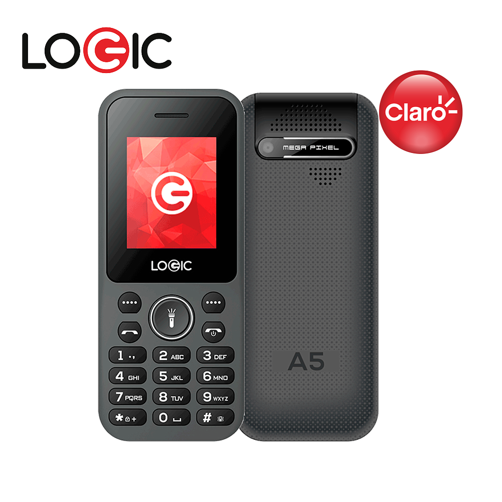 Celular Logic A5 Claro Un SIM Negro