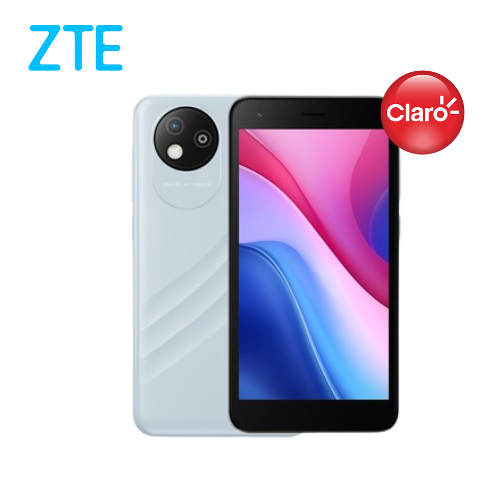 Celular ZTE  A35 Core 32GB/1 Claro Un Sim Celeste 