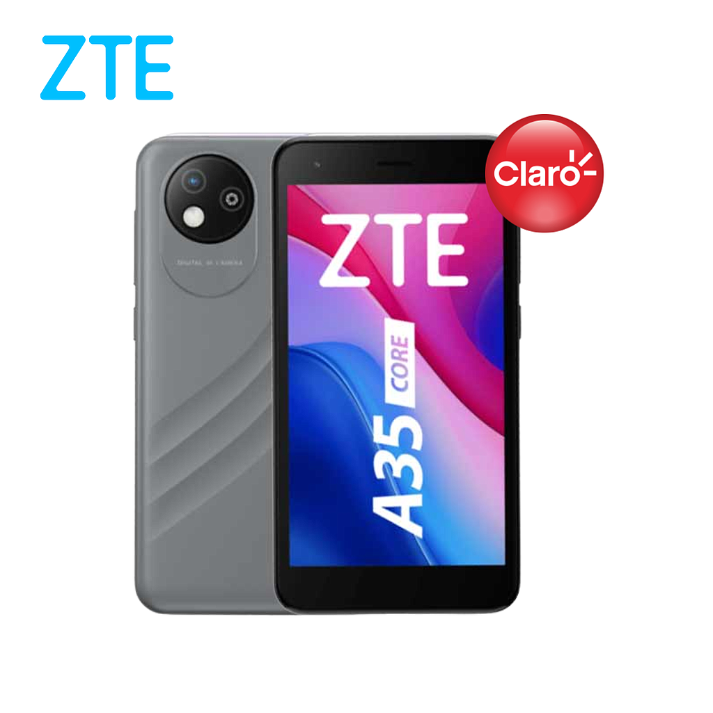 Celular ZTE A35 Core 32GB/1 Claro Un Sim Gris