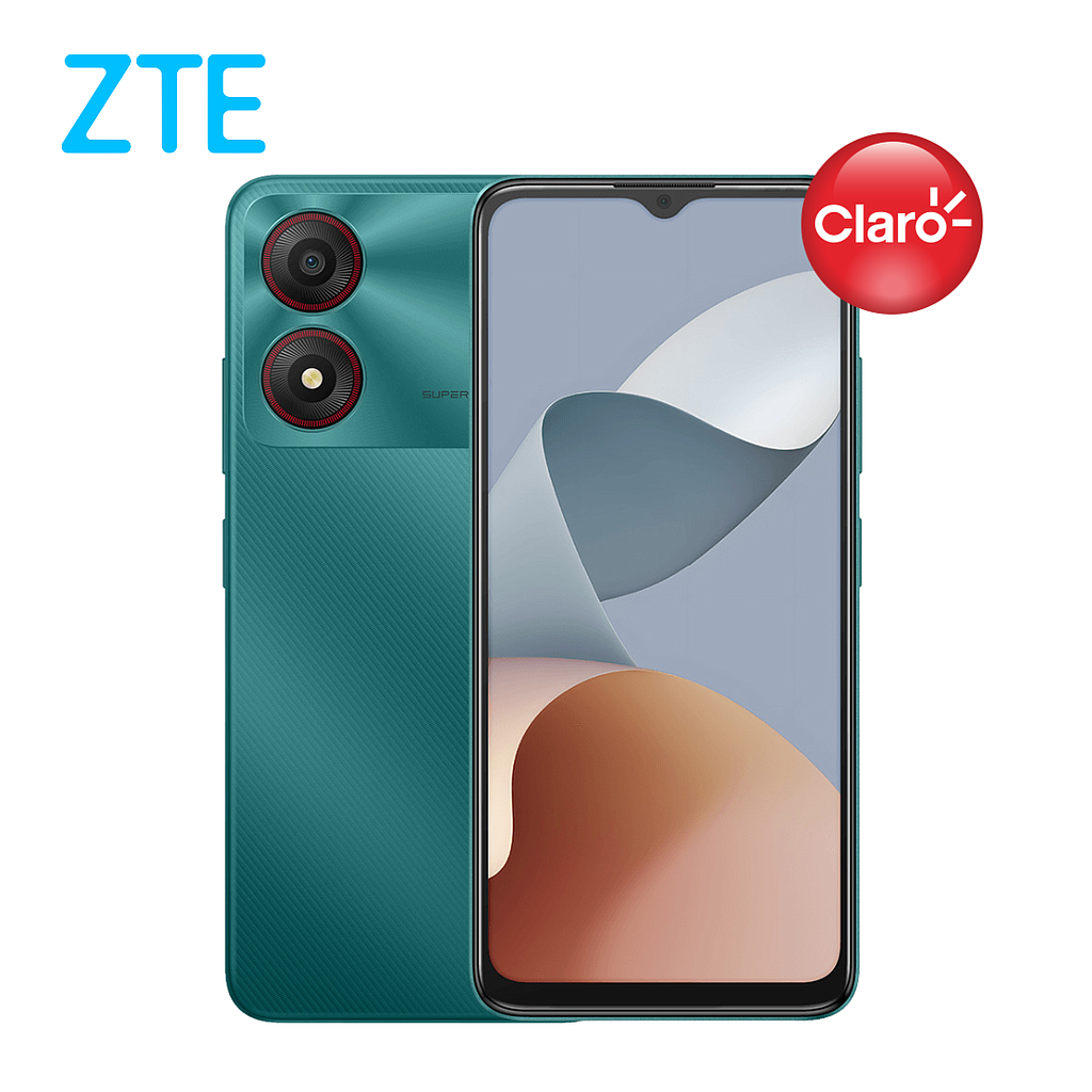 Celular ZTE BLADE A34 64GB/4 Claro Un Sim Verde