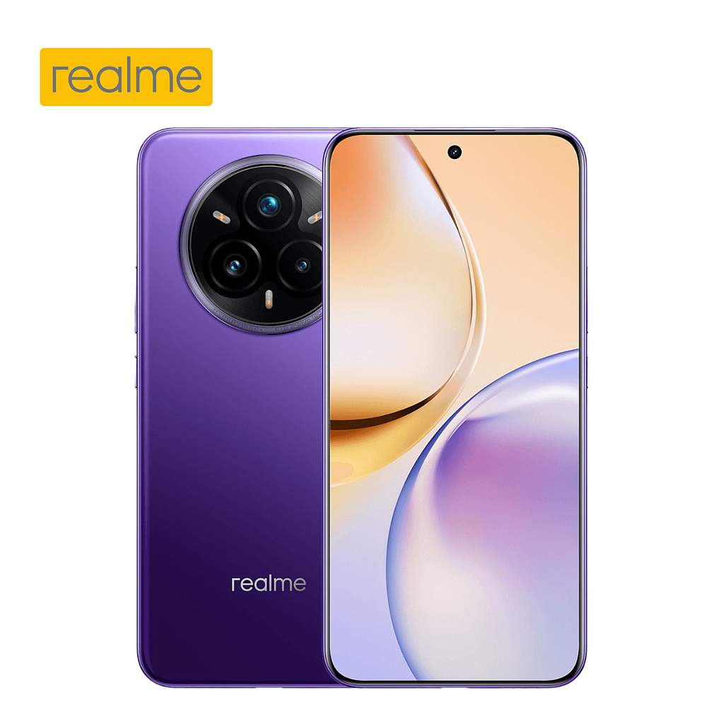 Celular Realme 14 Pro+ 512GB/12 Liberado Dual Sim Morado + Cargador completo 120w 