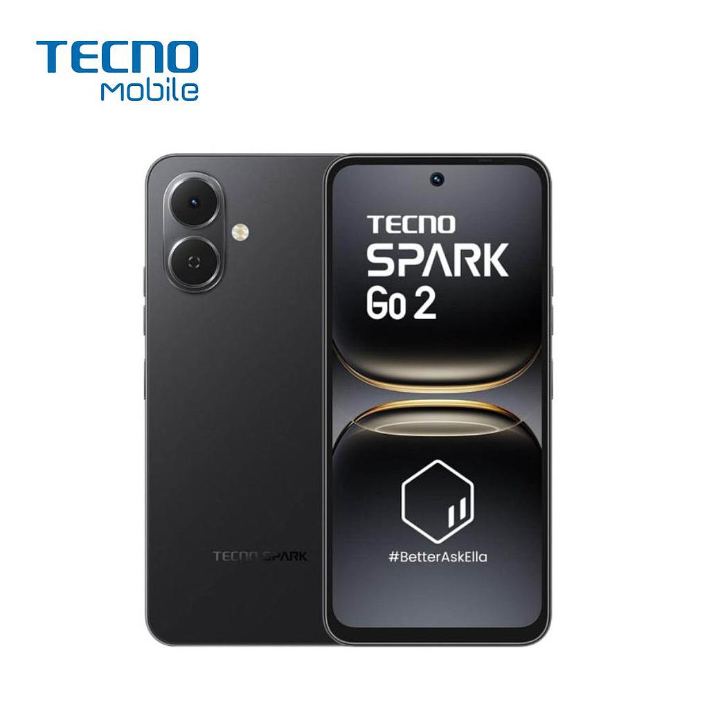 Celular Tecno Spark Go 2 4G 128GB/4 Liberado Dual Sim Negro