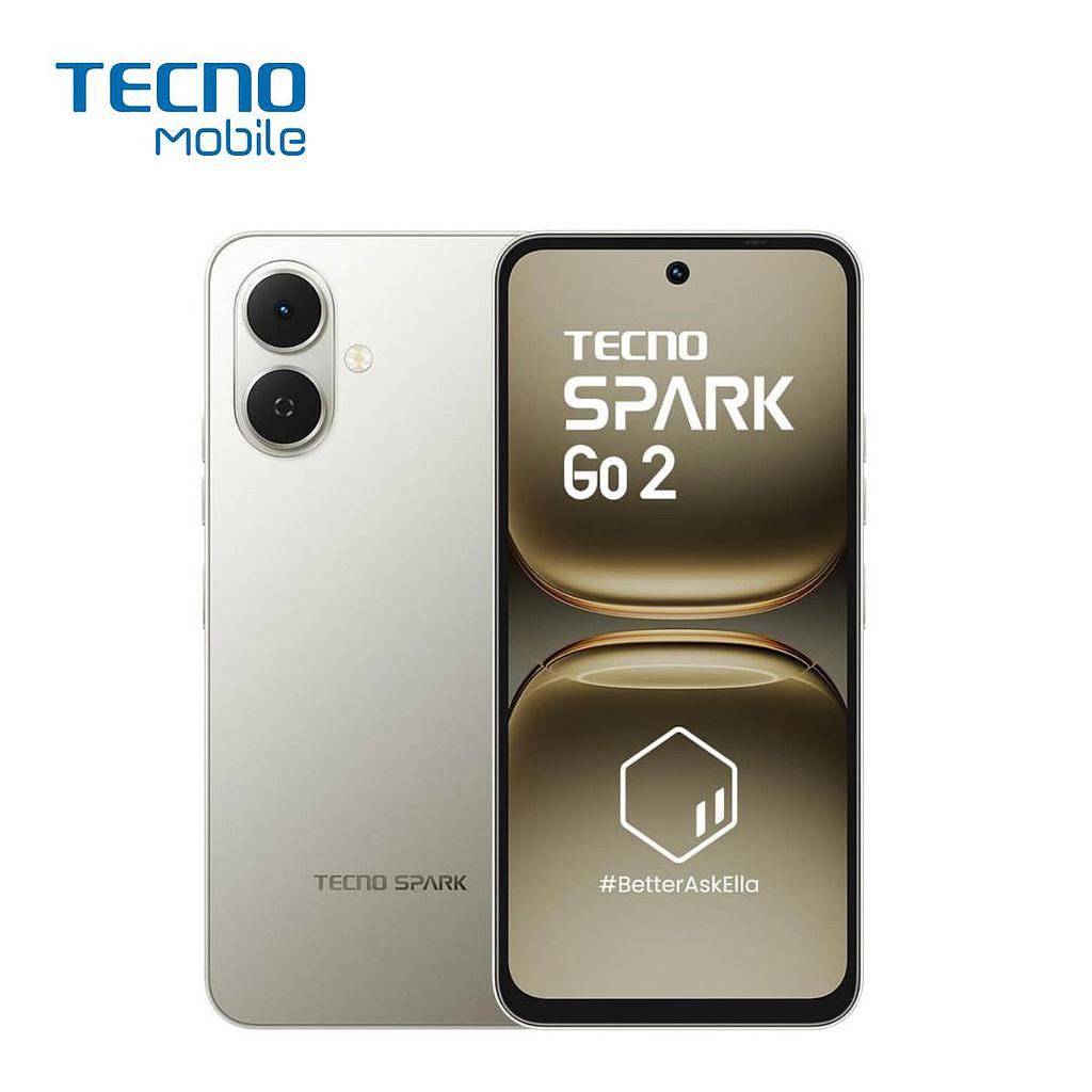 Celular Tecno Spark Go 2 4G 128GB/4 Liberado Dual Sim Gris