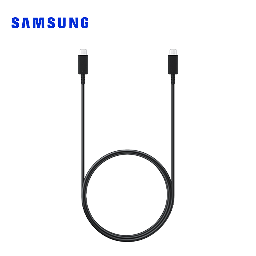 Cable Samsung Tipo USB C a Tipo USB C 100W 1 m Original Negro (EP-DN975)