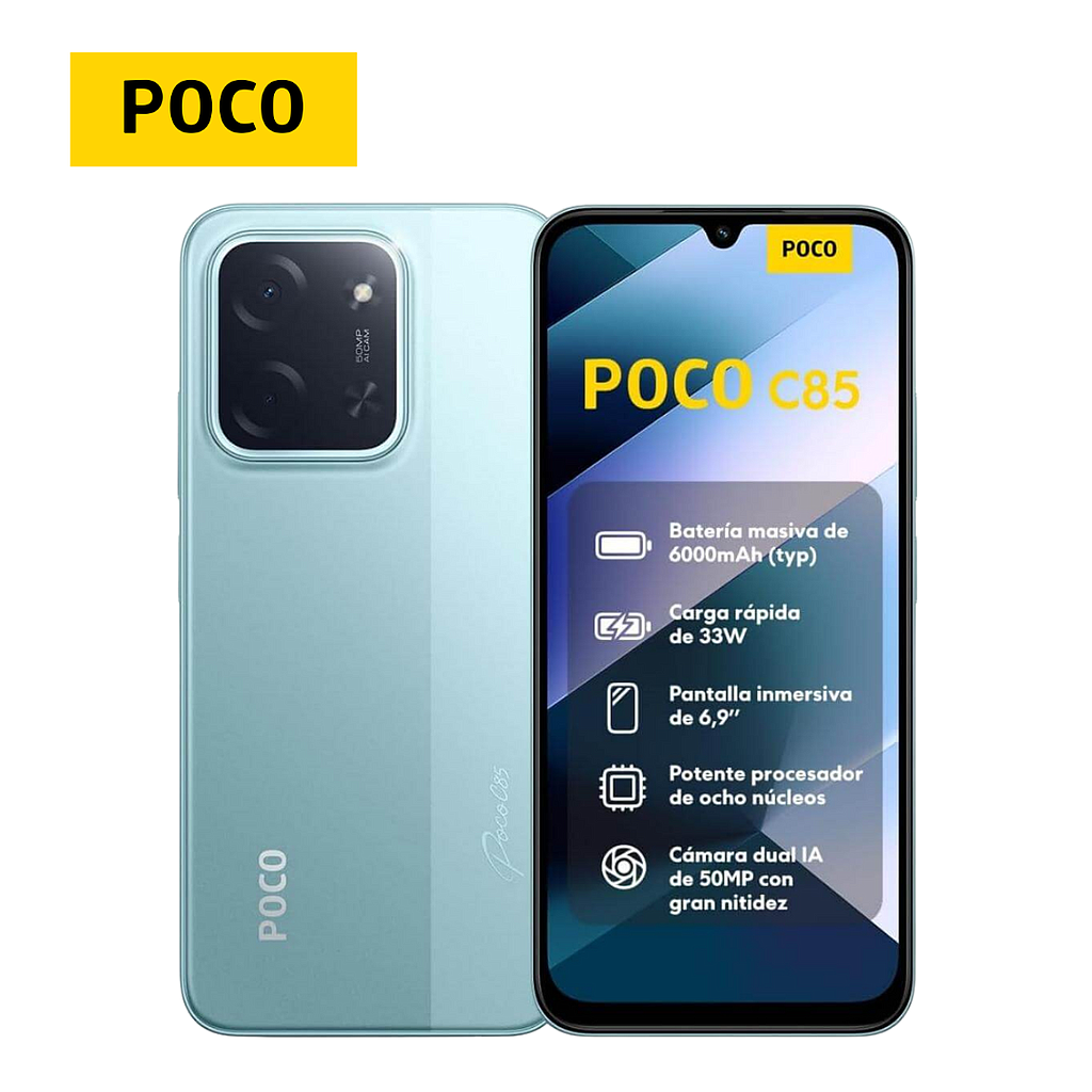 Celular Poco C85 Liberado 256GB/8 Dual Sim Verde