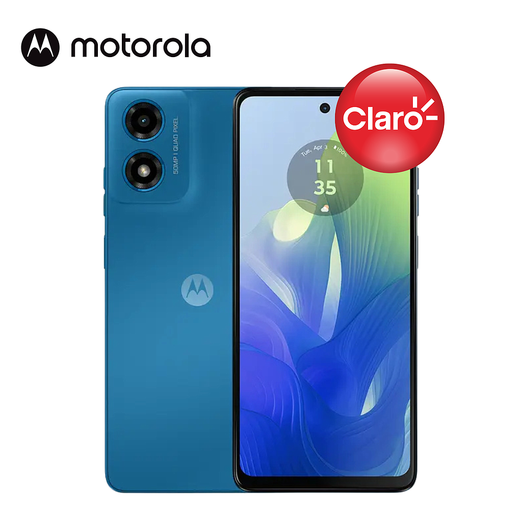 Celular Motorola Moto G04s 128GB/4 Claro Un Sim Azul