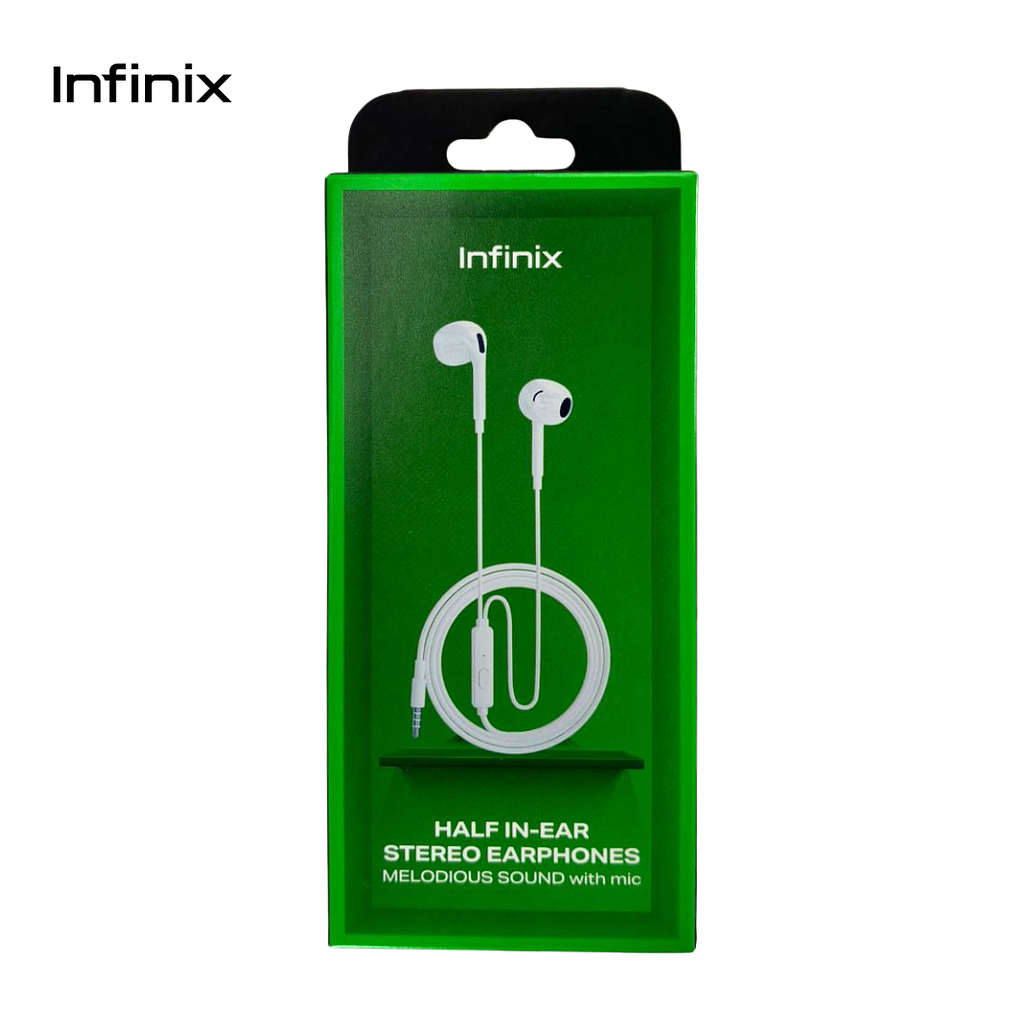 Audifono Infinix Half In Ear Earphones Blanco (XH01)