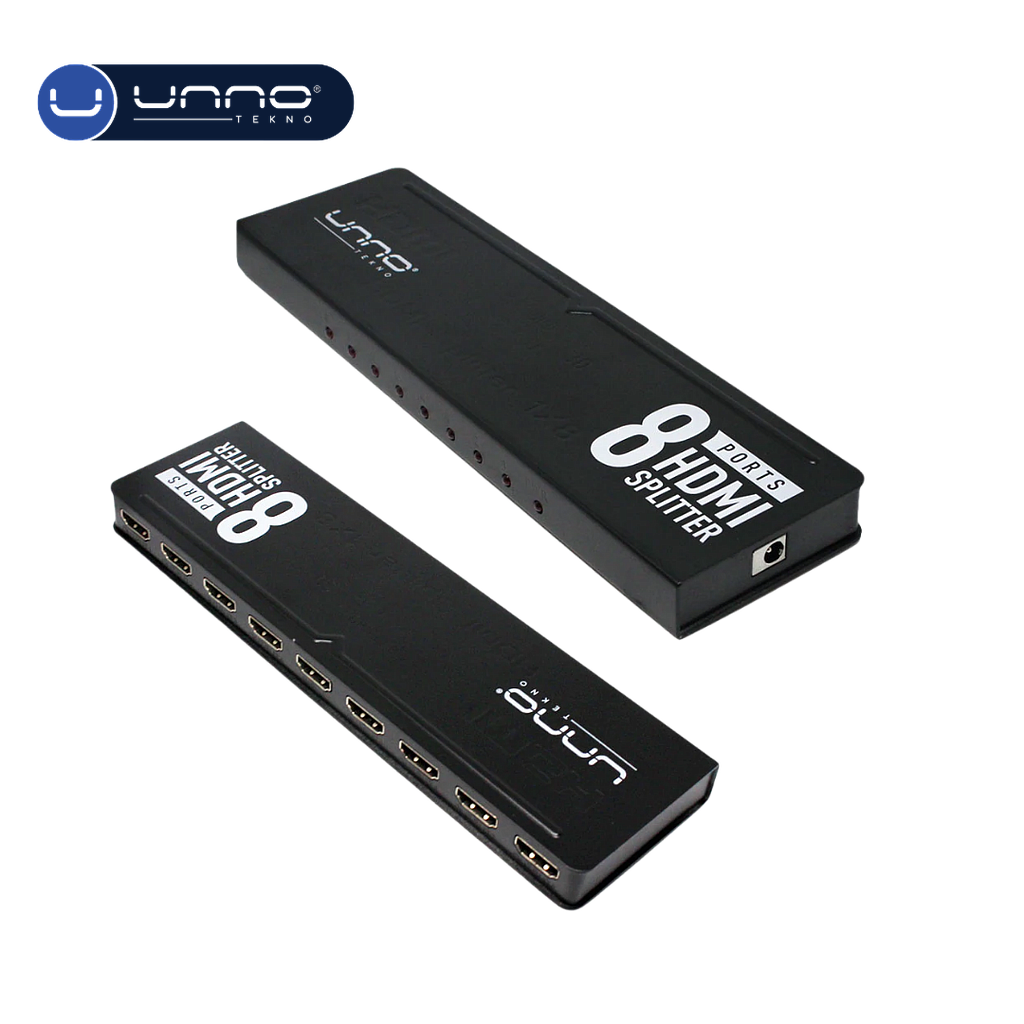 Switch UNNO TEKNO 8 Puertos HDMI (HB1206BK)