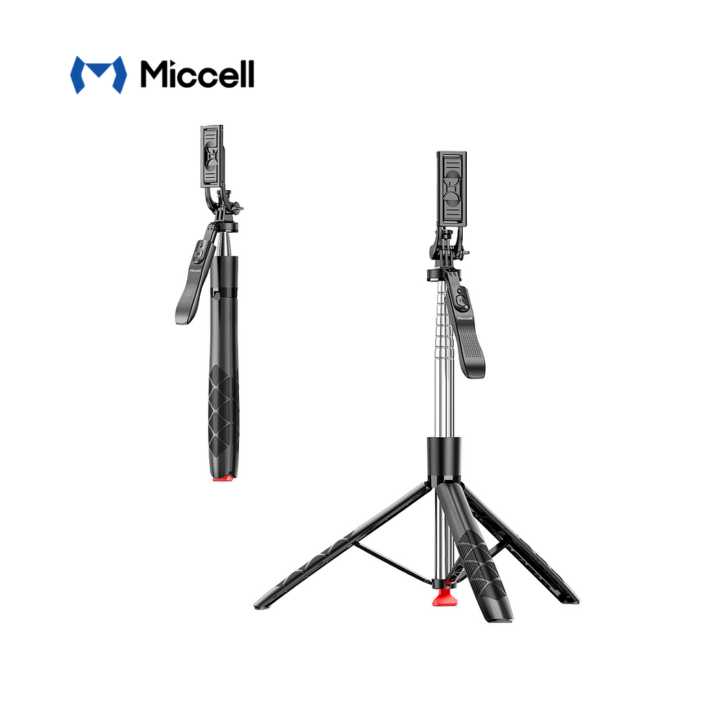 Tripode Miccell para telefono con Bluetooth Negro (VQ-MC05)