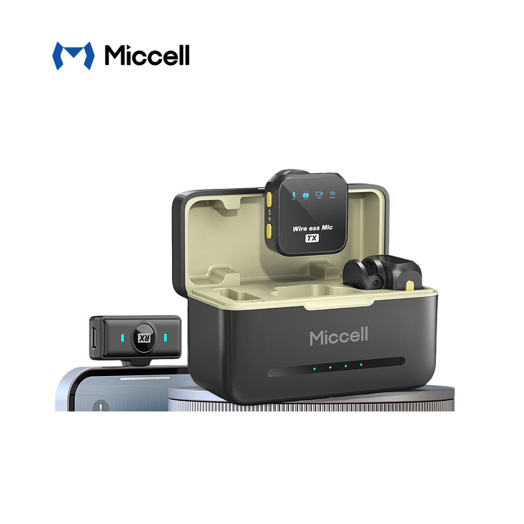 Microfono Inalambrico Duo Miccell Negro (VQ-MC01)