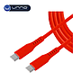 Cable UNNO TEKNO USB-C a USB-C 1.5m Rojo (CB4073RD)