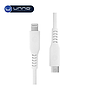 Cable UNNO TEKNO  USB C A Lighthning PD20W  1.5m Blanco (CB4074WT)
