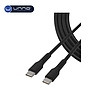 Cable UNNO TEKNO USB-C a USB-C PD65W Negro (CB4071BK)