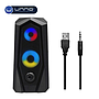 Bocina UNNO TEKNO BRV30 Parlante de escritorio 10W Negro con Luz RGB (SP9030BK)