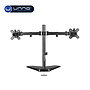 Soporte UNNO TEKNO de Escritorio Para Dos Monitores 32" (TM8001BK)