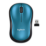 Mouse Logitech Optico 1000dpi USB M185 Azul 1