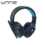 Audifono UNNO TEKNO Brave Gaming USB 2.0 Negro con Azul (HS7230BL)