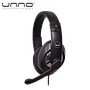 Audifono UNNO TEKNO Ace 12 Stereo 3.5 mm Negro con Azul (HS7212BL)