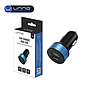 Cargador UNNO TEKNO para Carro Dual USB 2.1A 5V Negro (PW5002BK)