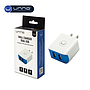 Cargador UNNO TEKNO Dual USB 2.1A 5V Blanco (PW5052WT)
