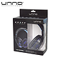 Audifono UNNO TEKNO Brave Gaming USB 2.0 Negro con Azul (HS7230BL)