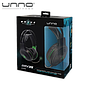 Audifono UNNO TEKNO Brave Gaming 3.5 mm Negro con Verde (HS7235GN)