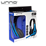 Audifono UNNO TEKNO Ace 7 3.5 mm Negro con Azul (HS7207BL)