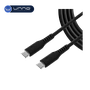 Cable UNNO TEKNO Cable USB C a USB C Premium PD65W Negro 1.5m (CB4073BK)