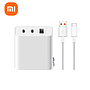 Kit Cargador Xiaomi Triple Puerto 2C Y 1A con cable USB-C a USB-A 67W Blanco