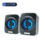 Bocina UNNO TEKNO Techno Parlante de escritorio 6W con Luces RGB Negro (SP9025BK)