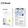 Kit Cargador Miccell completo 1 Puerto USB-C + 1 USB- A con Cable USB-C a USB-C 1mt 30W (VQ-T16)
