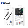 Cable Miccell Trenzado Tipo USB-C A USB-C 60W 1.2m Gris (VQ-D34)
